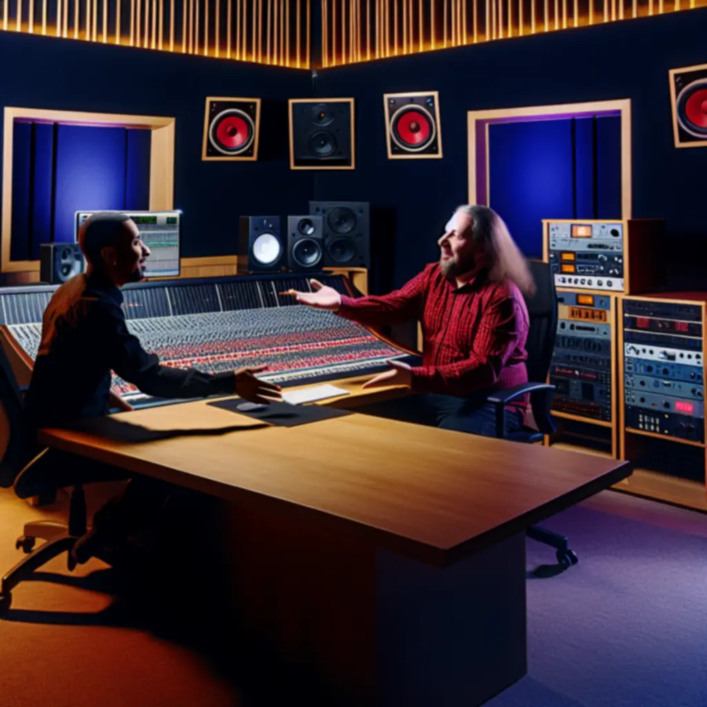 Stúdió csapat felszerelést és technológiát mutat be