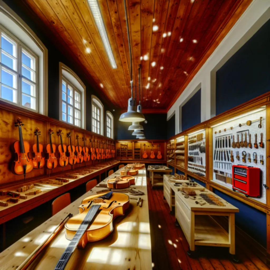A MelodyFoorge budapesti műhelyének belső tere, ahol a hagyományos kézművesség találkozik a modern precizitással