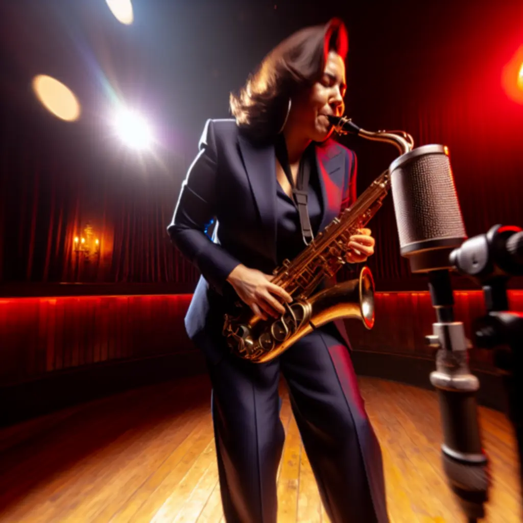 Zenész szenvedélyes kreatív áramlással lép fel a színpadon